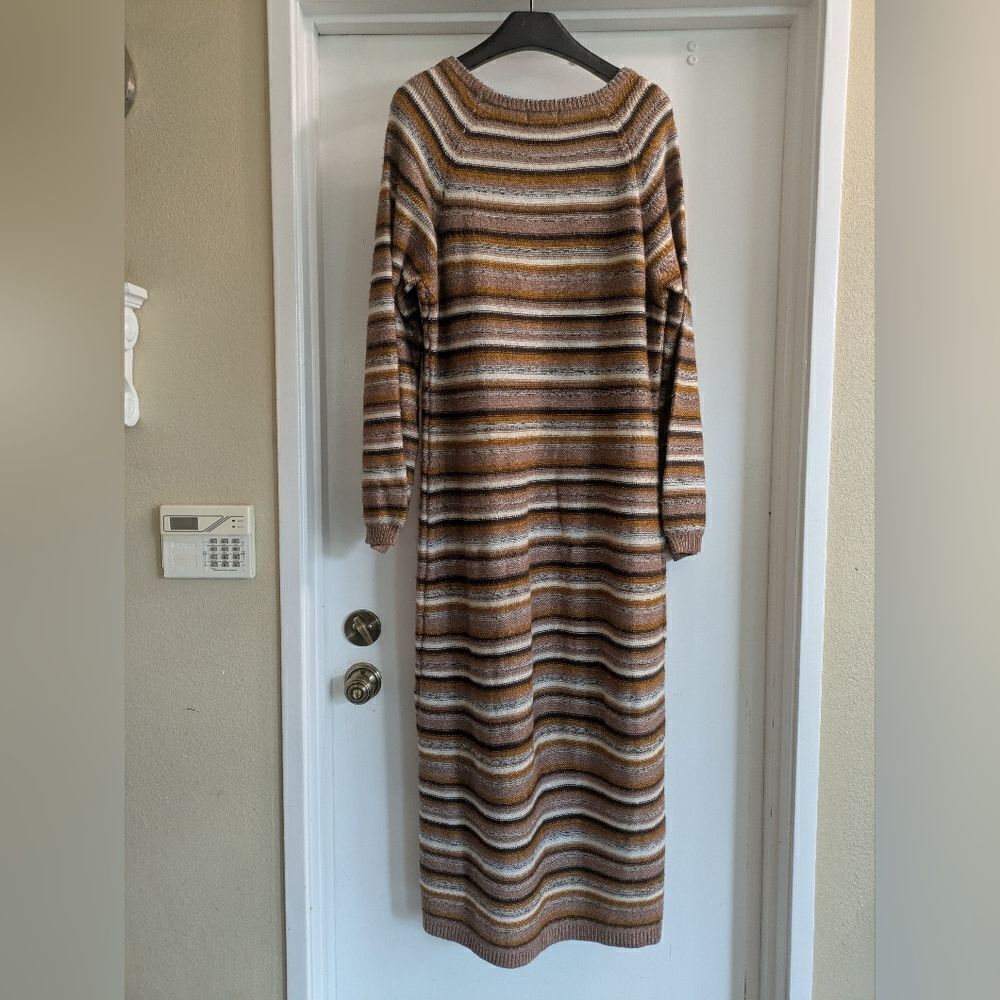 Lane Bryant striped maxi sweater dress size 18/20 - Picture 6 of 7